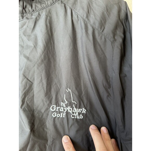 Zero Restriction Golf Tour Series Black 1/4 Zip Short Sleeve Wind Shirt Men’s M - Picture 3 of 7